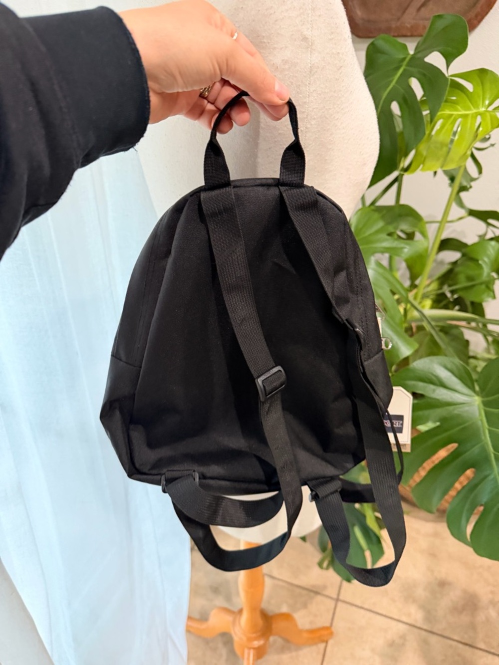 JanSport Half Pint Mini Backpack Black NWT Classic Small Bag - Picture 4 of 8